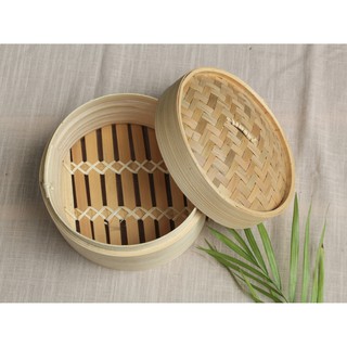 Xửng hấp tre/ lồng hấp tre D15cm/20cm- Hấp há cảo/dimsum
