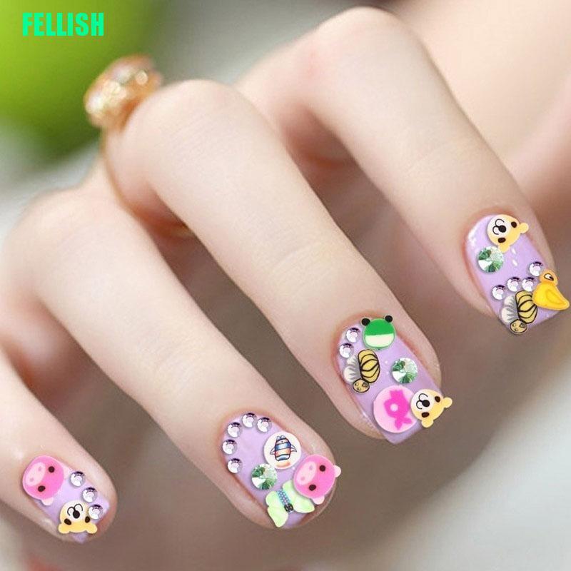 [Hàng mới về] Bộ 1000 miếng hình dán trái cây 3D trang trí móng tay nghệ thuật đẹp mắt