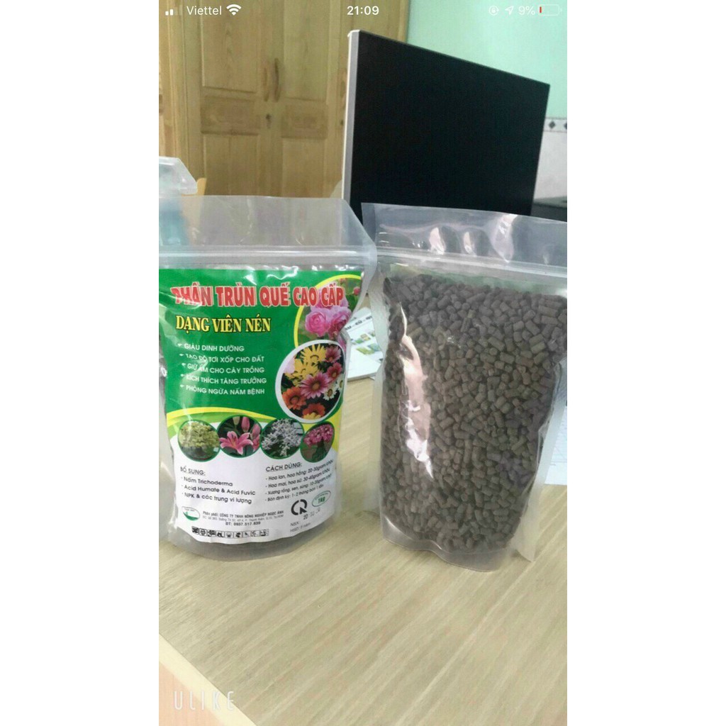 Phân Trùng Quế Viên Nén 1KG Bổ Sung Thêm Trichoderma Phân Giải Xenlulo