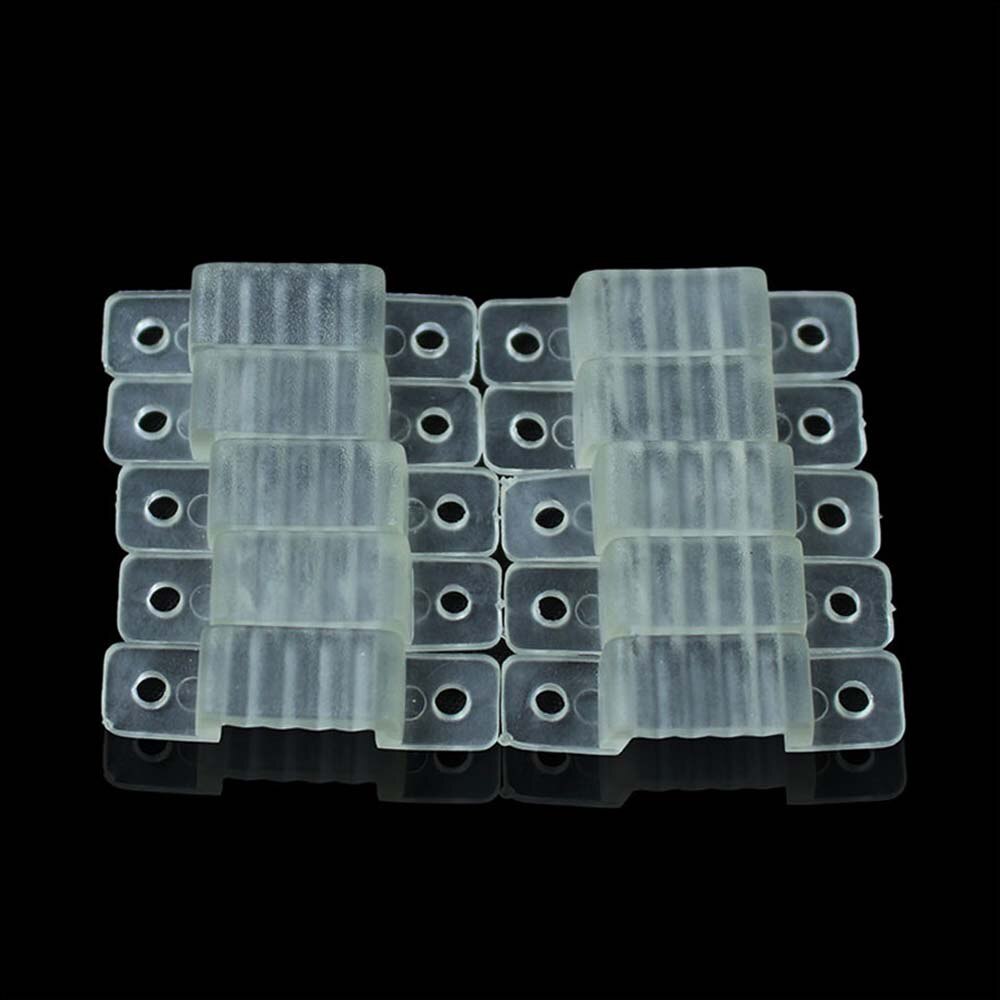 Phụ kiện đầu bít dây led, nẹp cố định, ghim nối led dây 5050/ 2835/ 5730 led dây Neon flex 6x12mm