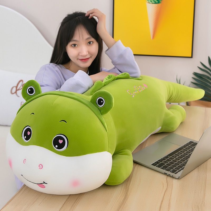 Gấu bông Vini khủng long ếch xanh cute size 1m gấu nhồi bông cao cấp