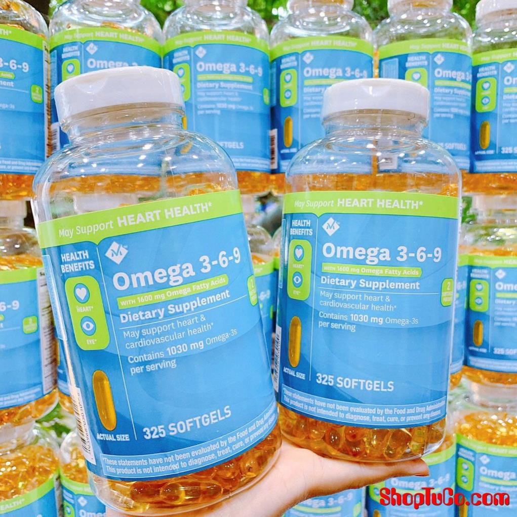 Viên Dầu Cá Member's Mark Fish Oil 3 6 9 325 Viên ( Mẫu Mới )