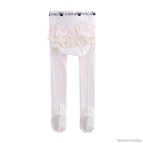 Quần Tất Phối Ren Đáng Yêu Cho Bé Gái