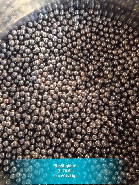 1kg bi sắt 6.35 , bi 7 ly , bi sắt 8 ly