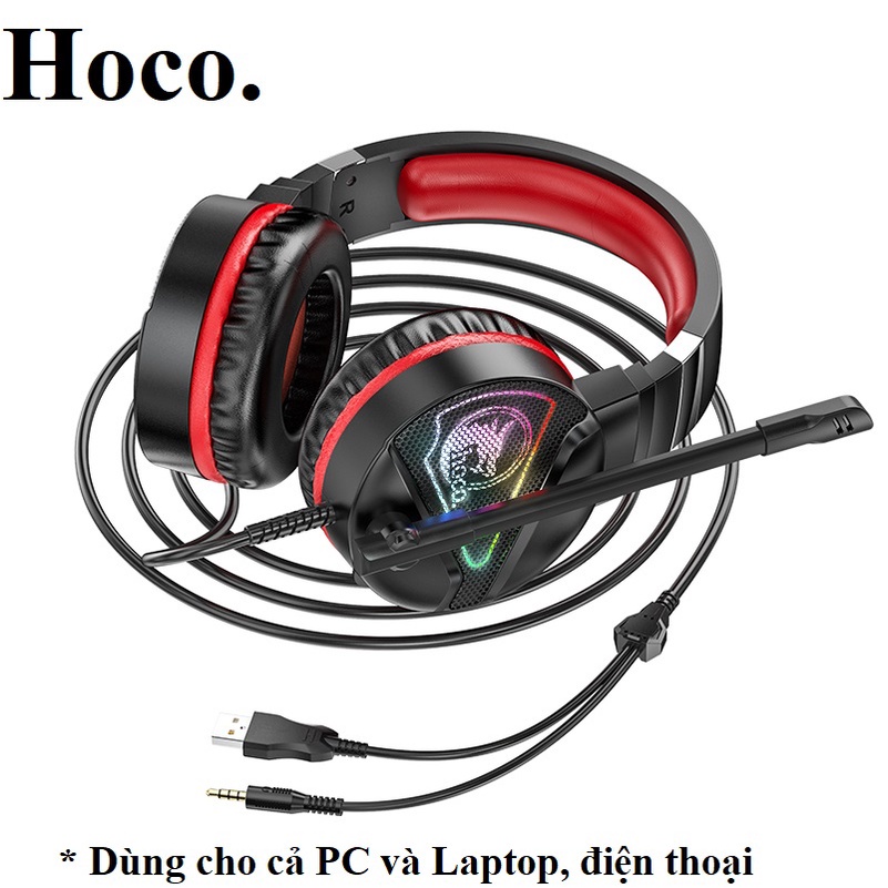 Tai nghe máy tính chơi game có míc chụp tai học online chơi game liên quân PUBG cho máy tính điện thoại W105 / w104