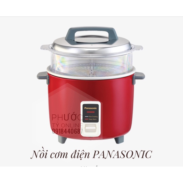 Nồi cơm điện nắp rời Panasonic 1.8 lít PANC-SR-W18GSARA:xanh/RRA:đỏ.