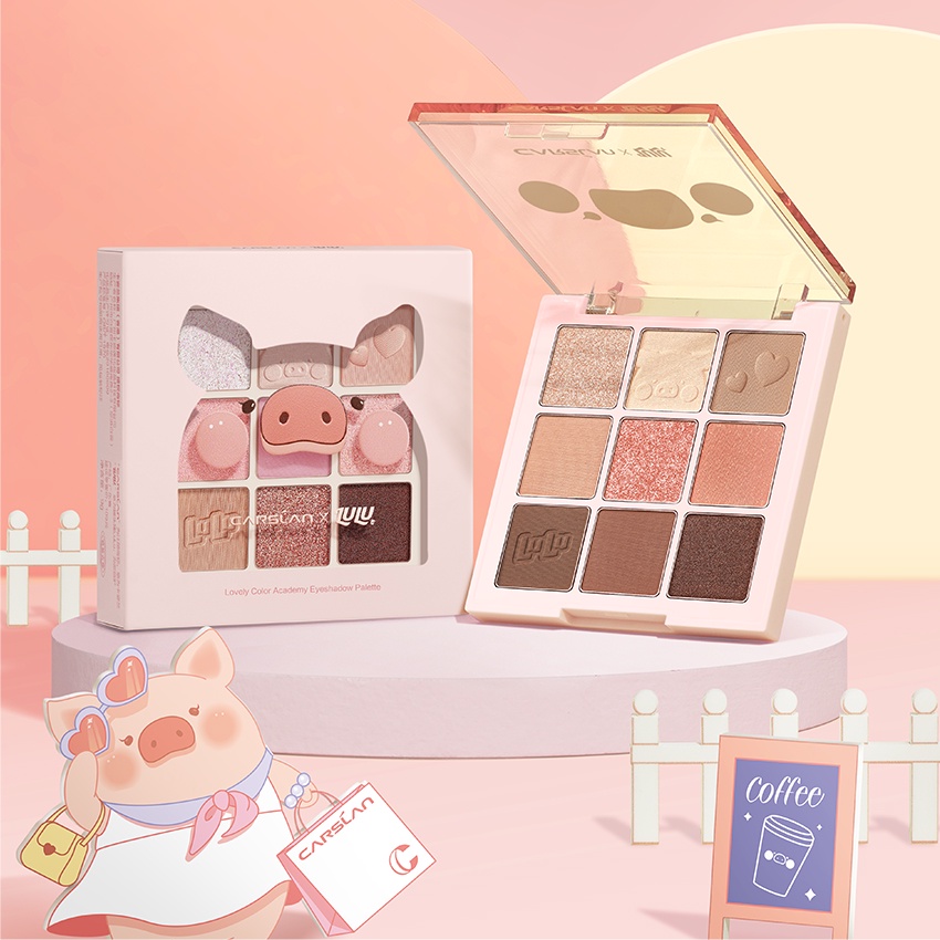 Carslan Makeupset Lip Gloss 1.7g+Lip Gloss 1.7g+Eyeshadow 10g | BigBuy360 - bigbuy360.vn