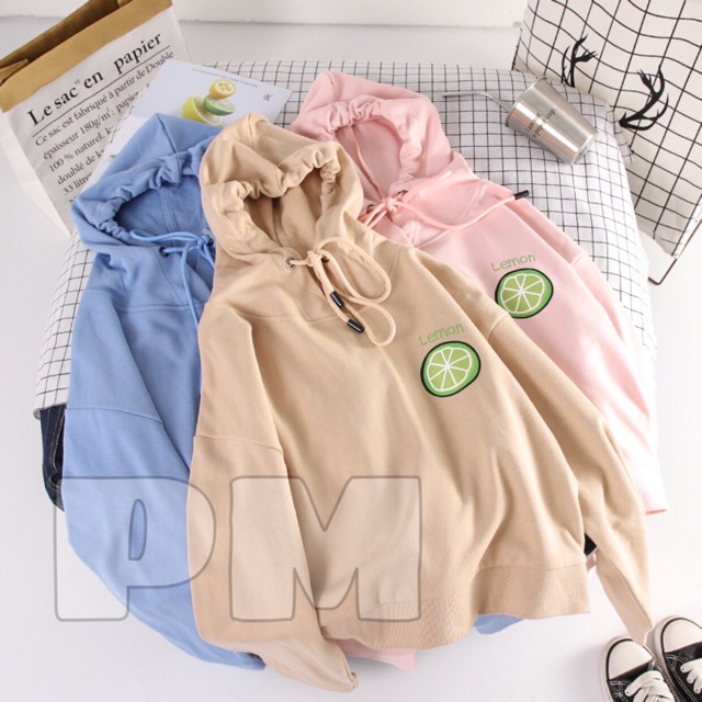 Áo hoodie quả chanh LEMON