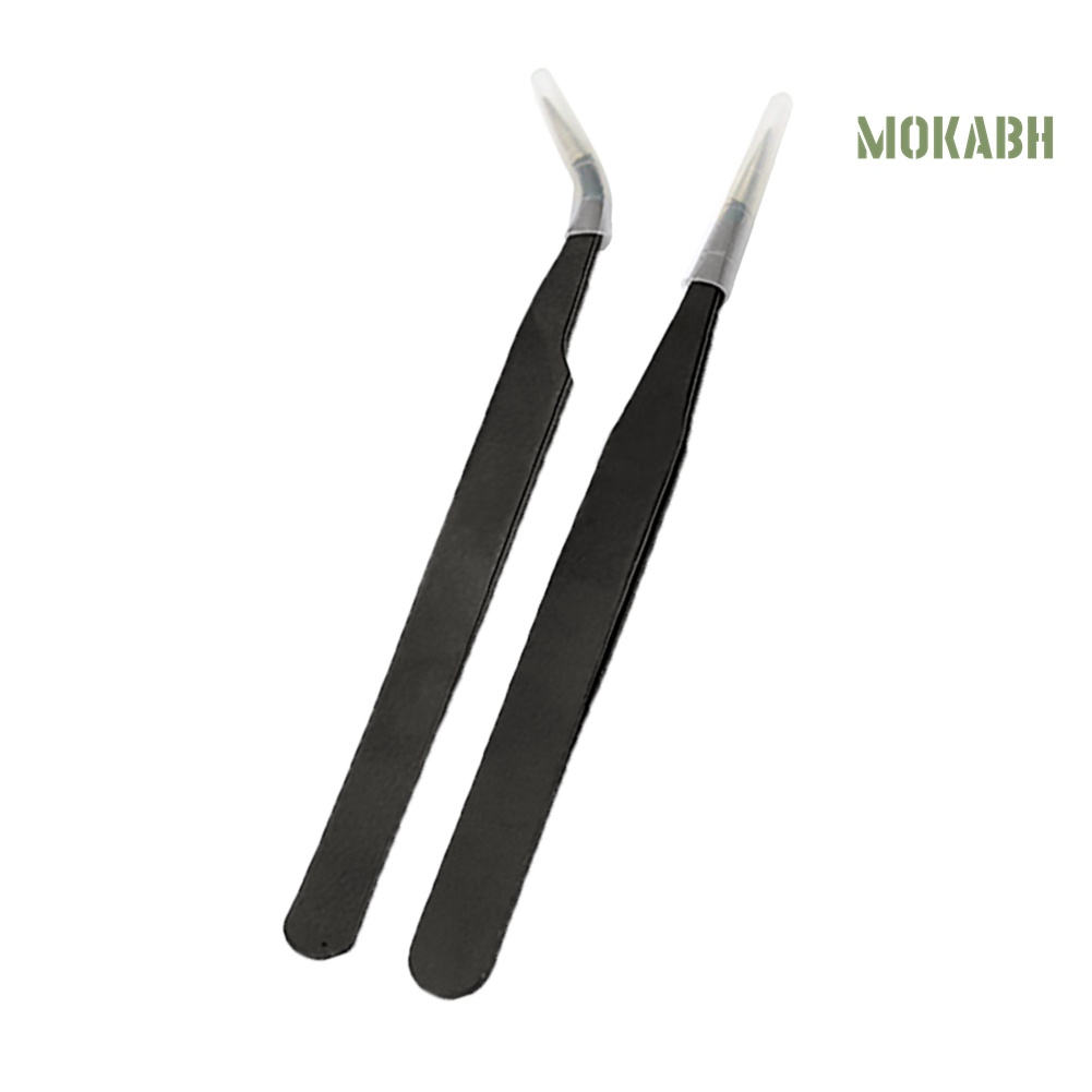 Set 2 Nhíp Đầu Cong Làm Móng Nghệ Thuật