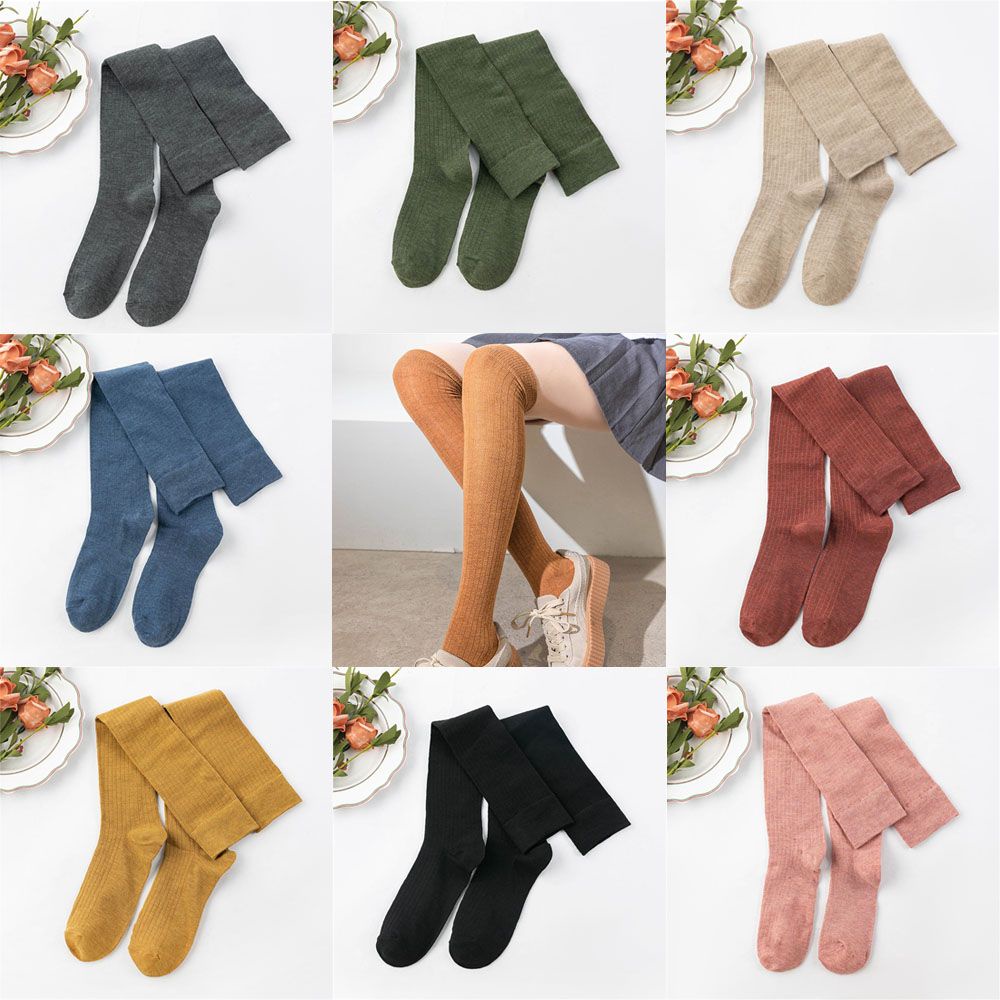 Vớ Cao Qua Gối Nhiều Màu Sắc Thời Trang Xuân Thu Quyến Rũ Cho Nữ