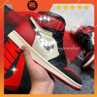Giày jd 1 chicago cổ cao😍jdtrắng đỏ đen😍🤙chuẩn một một + đẹp từng cm🤙full box+bill