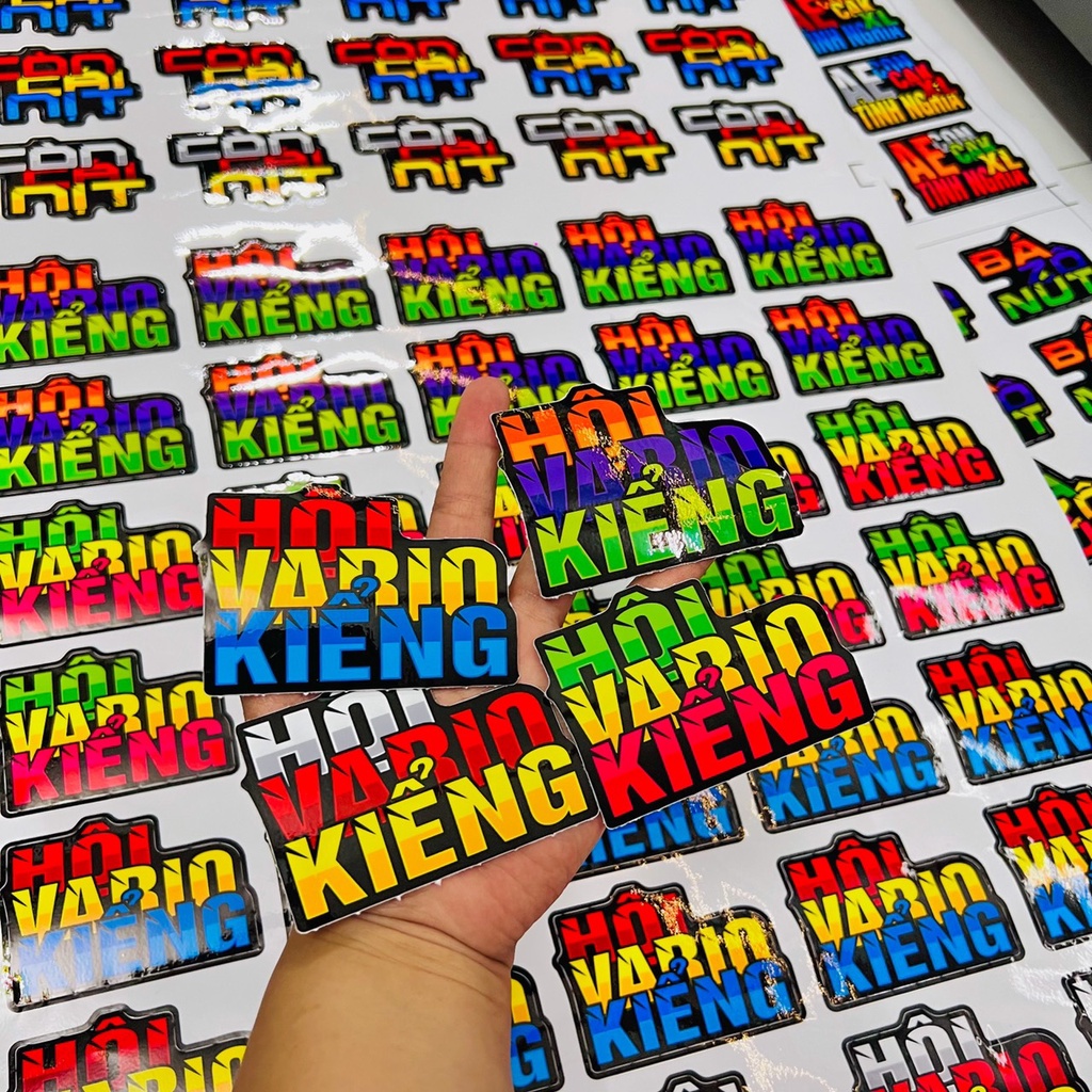 Tem Logo Sticker nhiều màu nhiều mẫu ✌🇻🇳