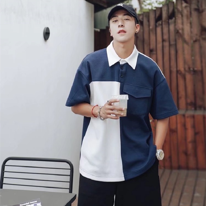 Áo Thun polo Tay Ngắn Dáng Rộng Thoải Mái Thời Trang Mùa Hè Cho Nam size M-2XL