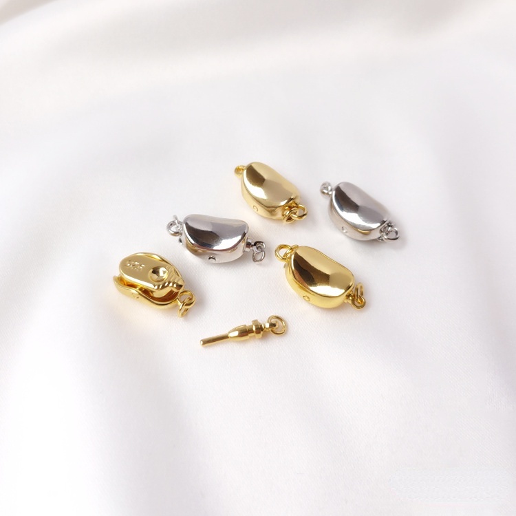 Phụ Kiện Khóa Gài Dây Chuyền Màu Vàng Trắng Vàng 18k diy