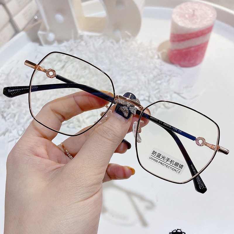 Kính Gọng Vuông Chống Ánh Sáng Xanh Phong Cách Retrojz5506