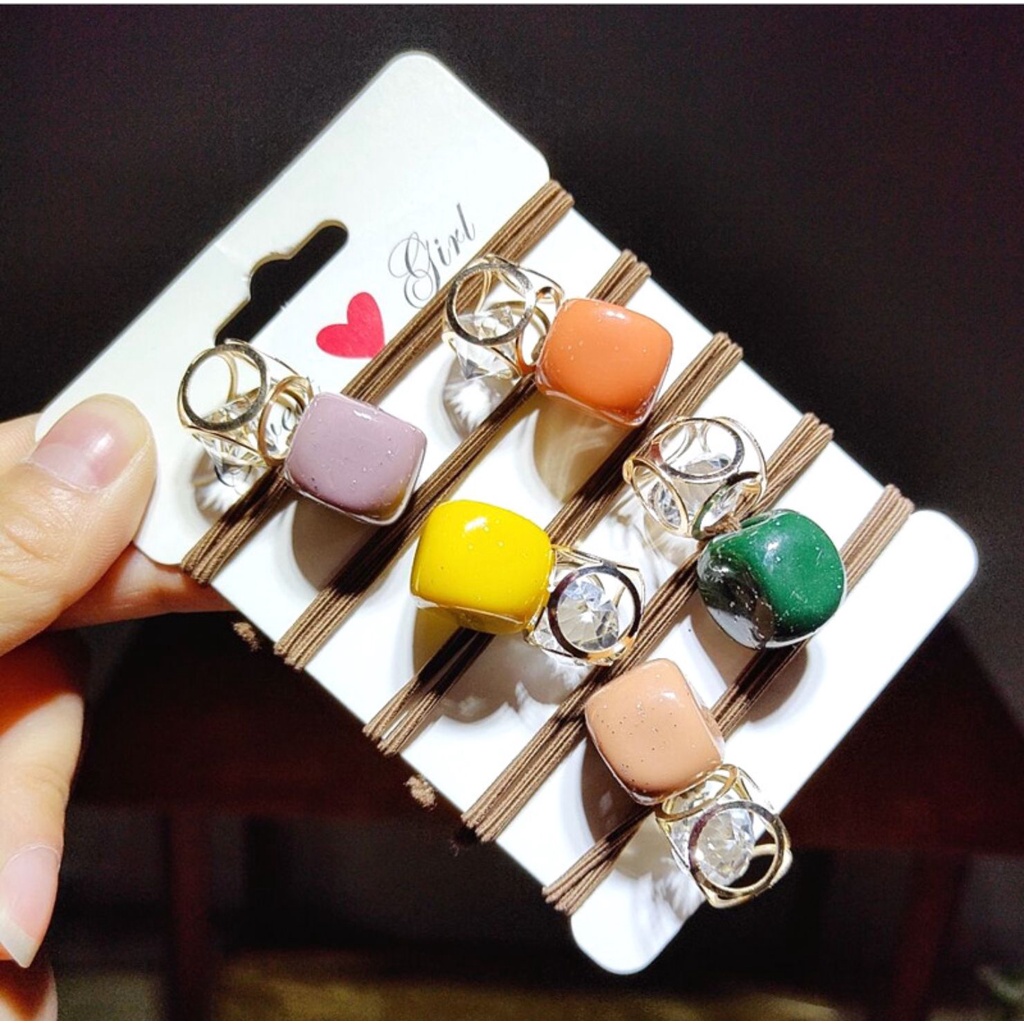 Set 3 dây buộc tóc cột tóc phong cách hàn quốc xinh xắn DC14