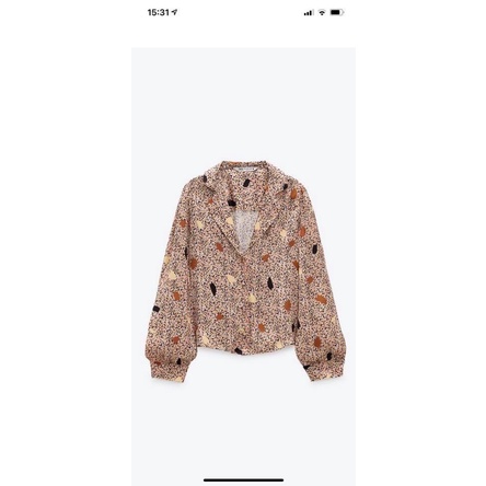 Pass áo sơ mi lụa zara auth size XS