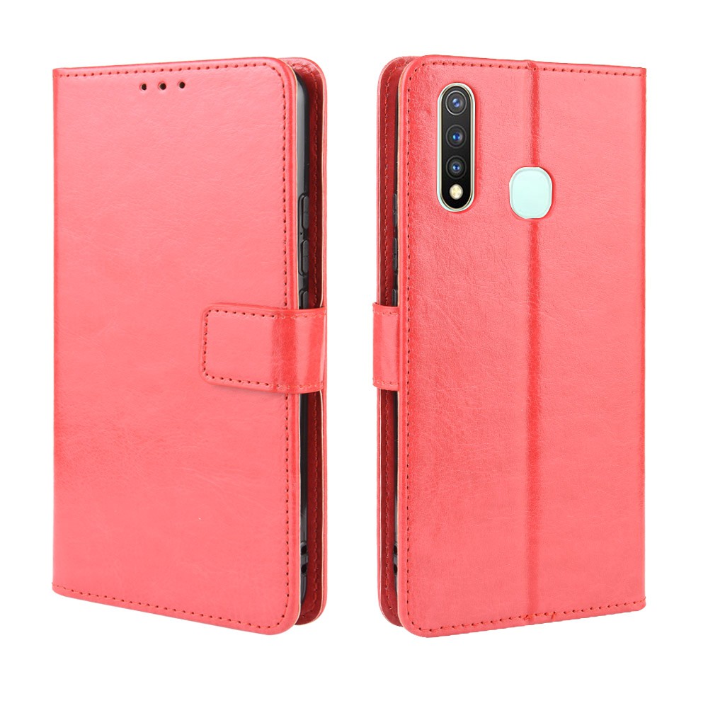 Bao da điện thoại màu trơn phong cách thanh lịch cho Vivo Y19 2019