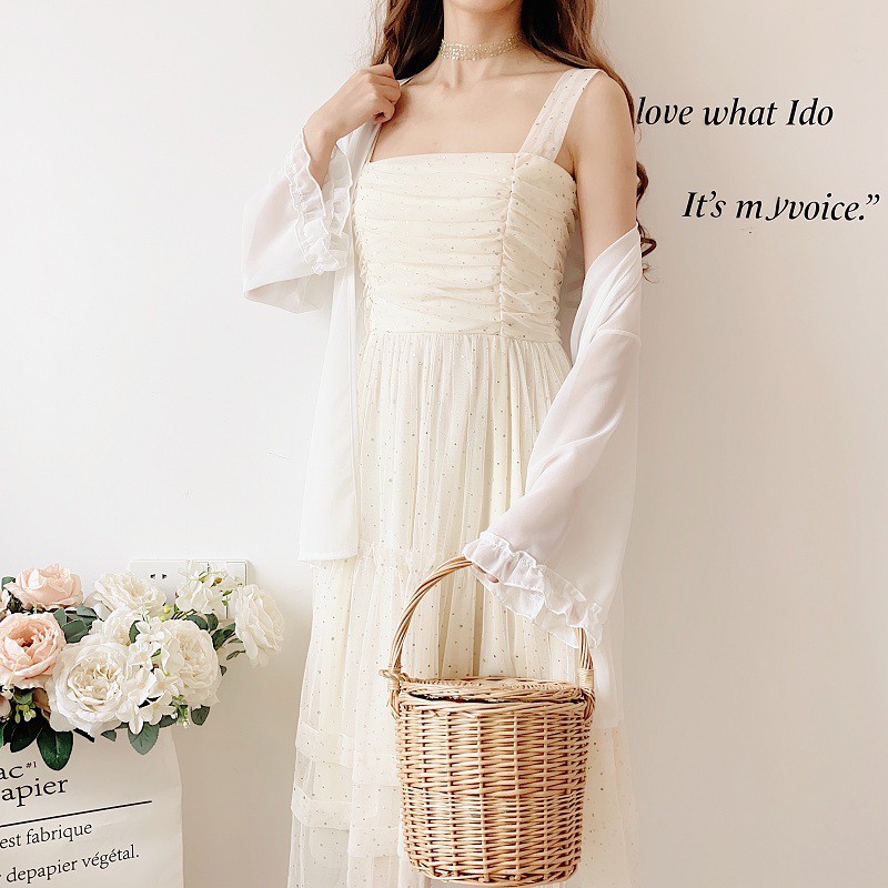 Áo Cardigan chống nắng nữ tính đi biển, dạo phố.