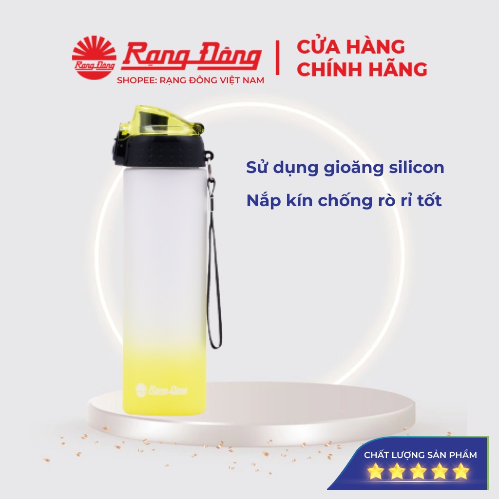 Bình nước cầm tay 700ml Rạng Đông, bình thuỷ cầm tay, Model: RD-07P1, 4 màu