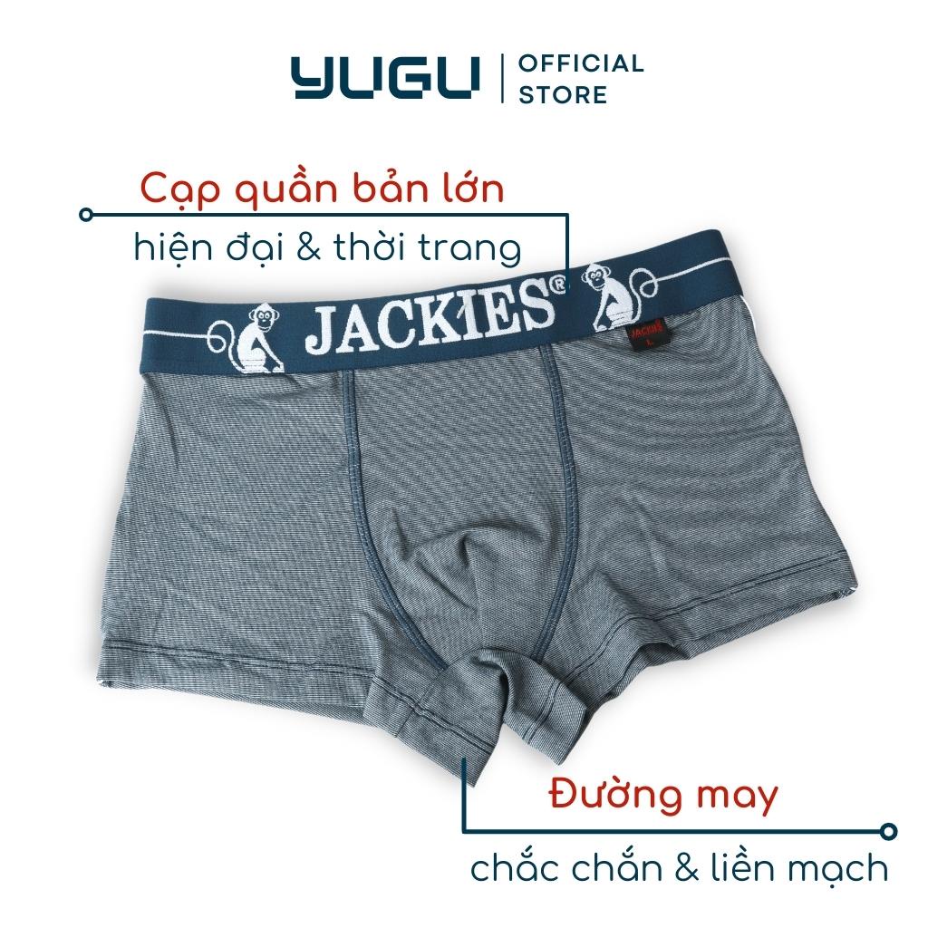 Quần lót boxer nam cao cấp JACKIES H01 vải cotton và sợi tre Sing 4 chiều - YUGU - quần sịp đùi nam thoáng mát, 1 chiếc.