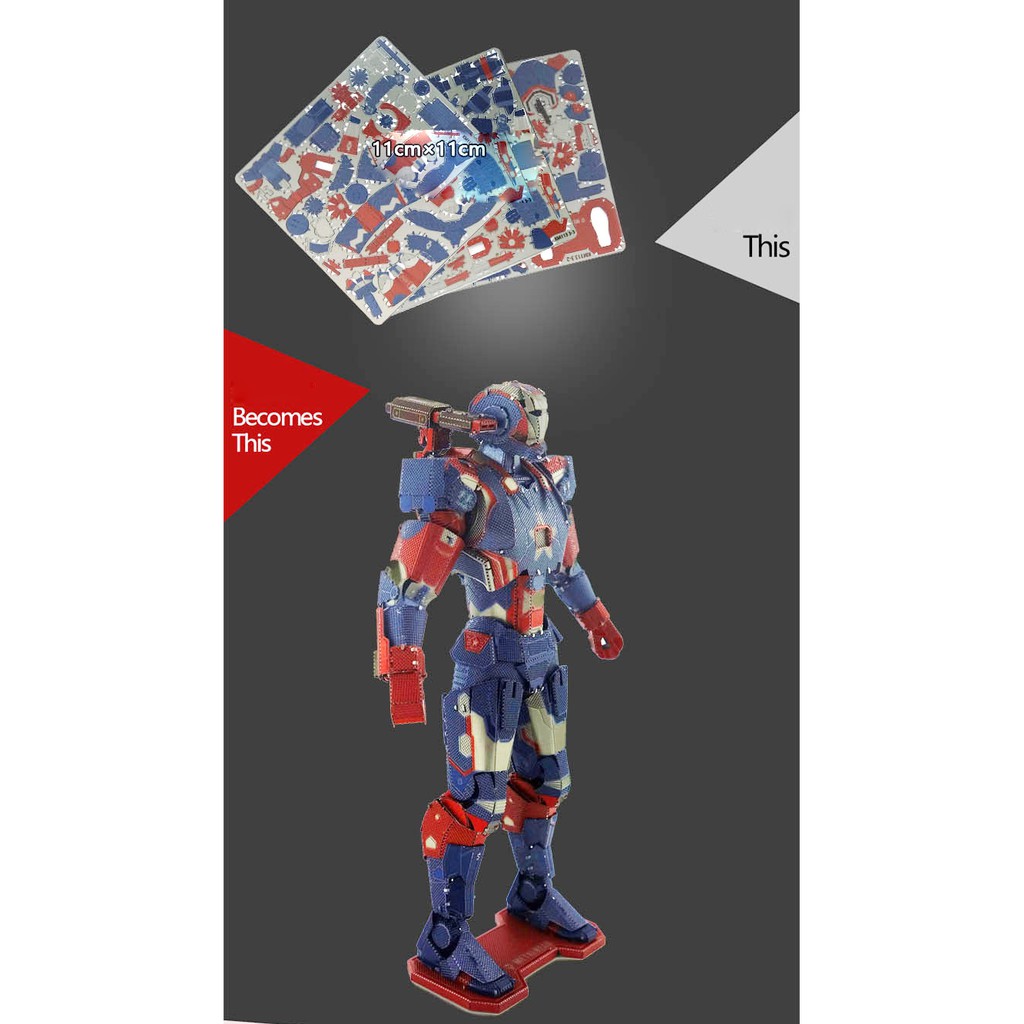 Mô Hình Lắp Ghép 3d Kim Loại Iron patriot