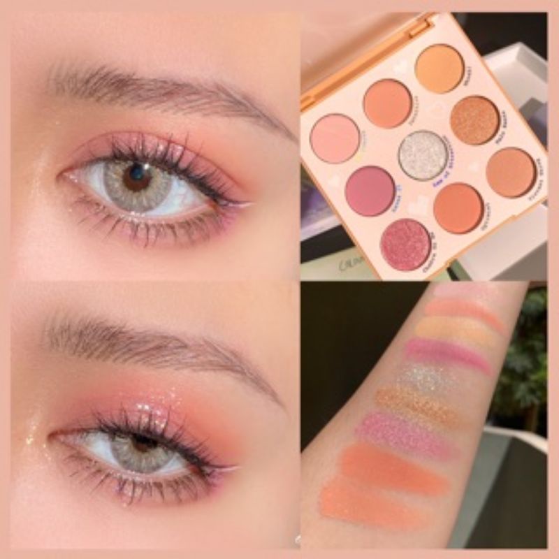 Colourpop Miss Bliss ✨ Bảng phấn mắt 9 ô tone hồng cam và san hô Miss Bliss