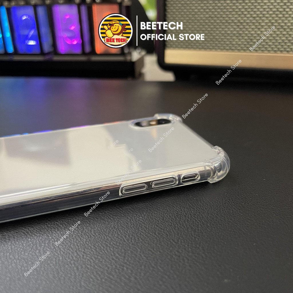 Ốp lưng iPhone chống sốc 4 cạnh, ốp silicon trong cho iPhone - Beetech