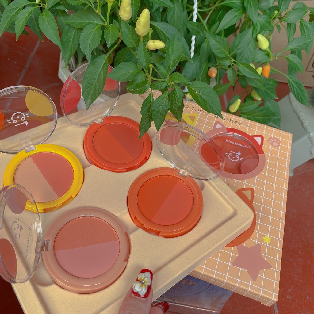 Bảng 4 hộp phấn má 2 ngăn CatBlusher