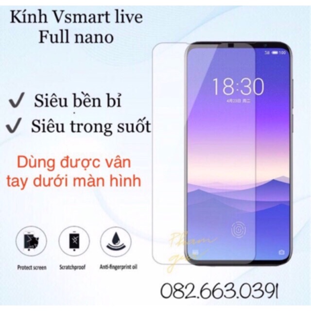 Dán Cường Lực Nano Dẻo Vsmart Live