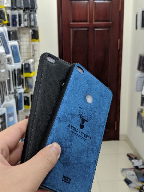Ốp lưng Xiaomi Mi Max 2 chống sốc vải đầu hươu thời trang cao cấp