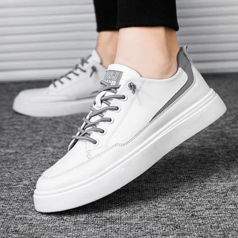 (2 Màu) Giày nam thể thao sneaker - Ginban đen và trắng kiểu dáng thời trang