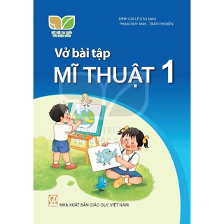 Sách Vở bài tập mĩ thuật 1 (KN) và 3 tập giấy thủ công 8 màu