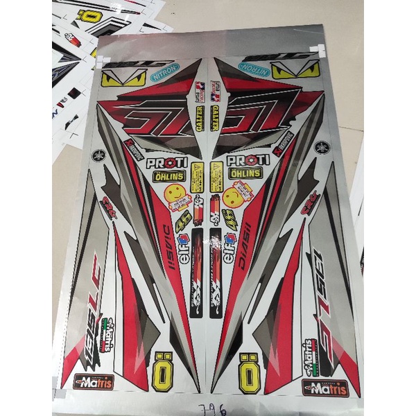 Tem Rời Ex 135 Dán Xe Đen - Tặng Logo