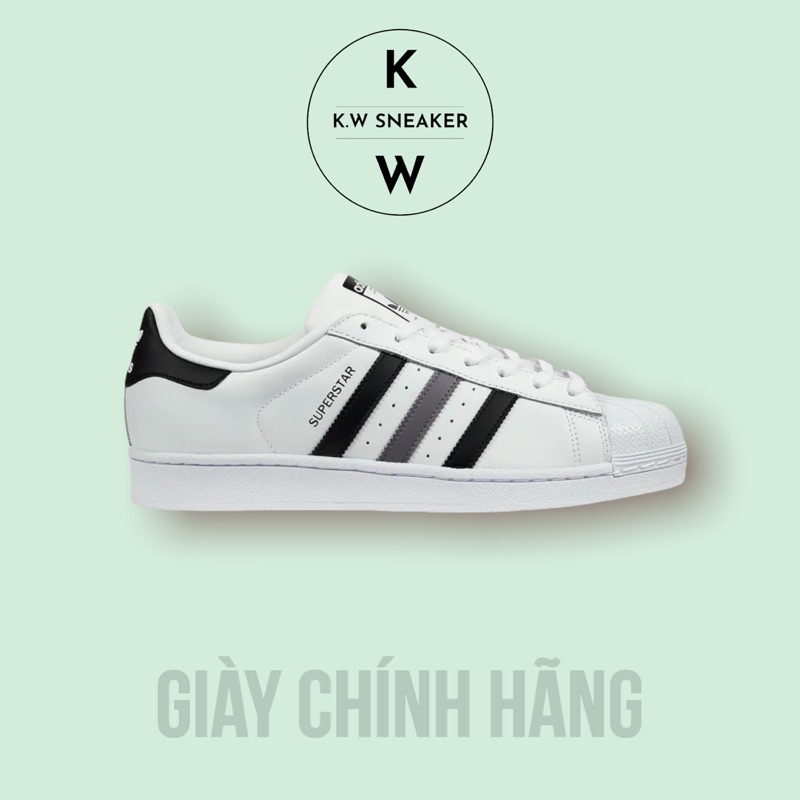 ( Giày AUTH ) Giày Adidas Superstar Sọc Đen nhiều mẫu chính hãng