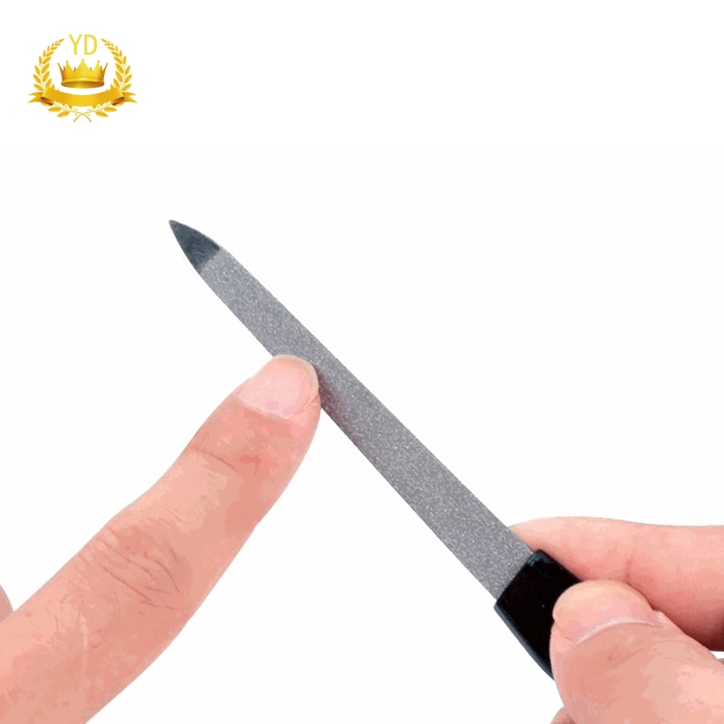 [Hàng mới về] Dụng cụ dũa móng tay 2 mặt bằng kim loại thiết kế tiện lợi