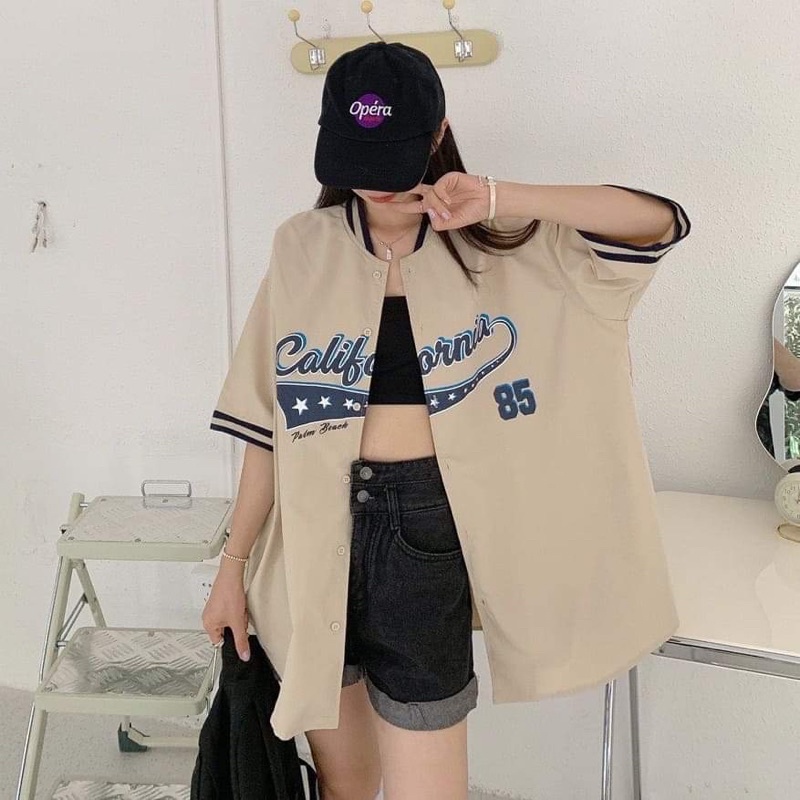 Áo bomber tay lỡ cali 85 KA12