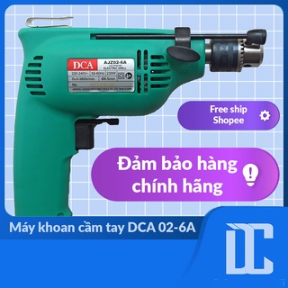 Máy khoan cầm tay, dụng cụ khoan dca ajz02-6a 230w