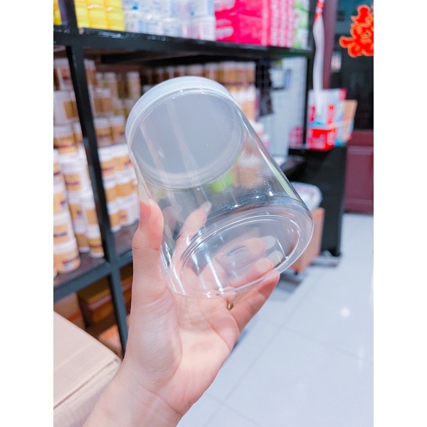 Lẻ hủ đựng kem 1kg nhựa pet trong suốt