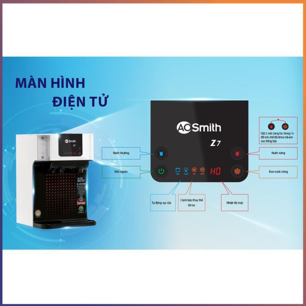 Máy lọc nước tinh khiết  A. O. Smith Z7 ( THƯƠNG HIỆU MỸ - Bảo Hành 1 Năm )