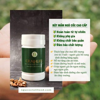 Bột Mầm Ngũ Cốc Cao Cấp Grainlife (500g), cung cấp đầy đủ chất dinh dưỡng, hỗ trợ tăng cân cho mọi lứa tuổi, Vy Vui Vẻ