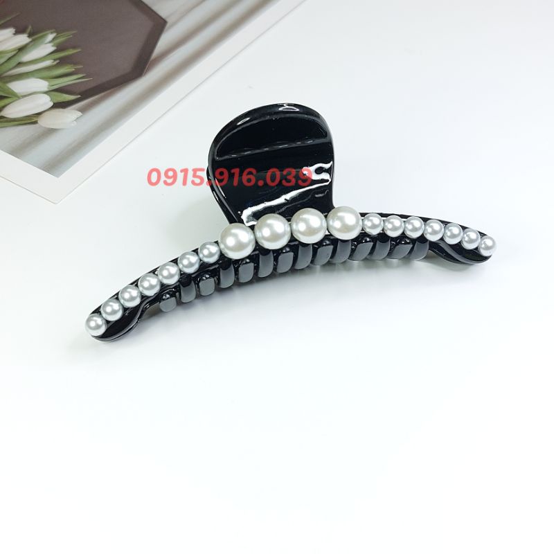 Kẹp Tóc Hạt Châu đính đá nhân tạo