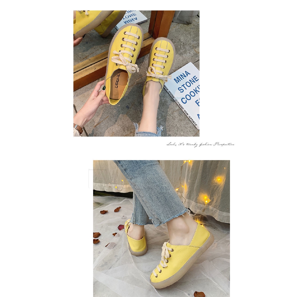 Giày Búp Bê Đế Bằng Thắt Dây Kiểu Hàn Quốc Thời Trang 2020 Cho Nữ | BigBuy360 - bigbuy360.vn