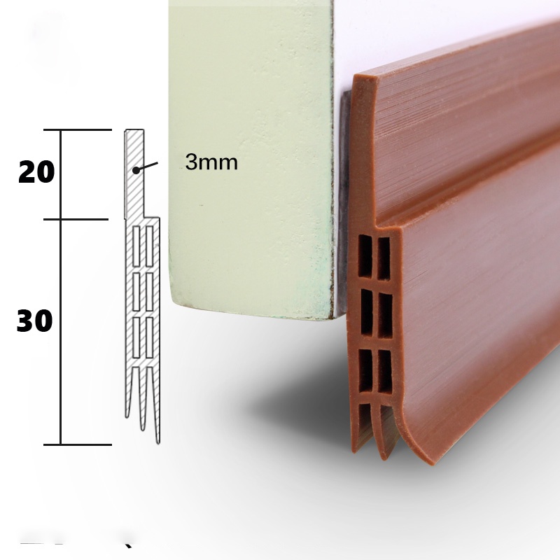 1 Mét Ron Cửa, Thanh Ron Chặn Khe Cửa, Miếng Chặn Dán Chân Cửa Chống Nước, Chống Bụi, Chống Côn Trùng