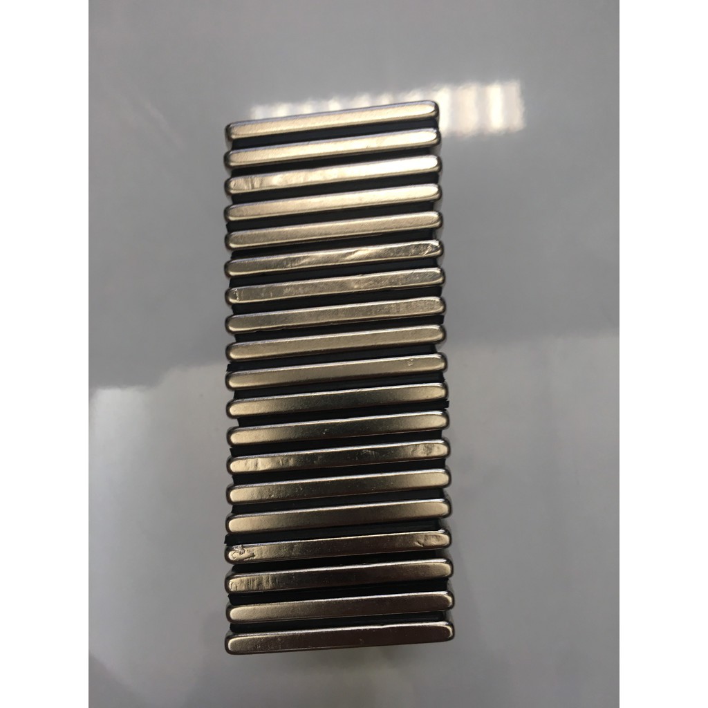 Nam châm đất hiếm 50mm x 25mm x 5mm lực hít cực mạnh, nam châm trắng