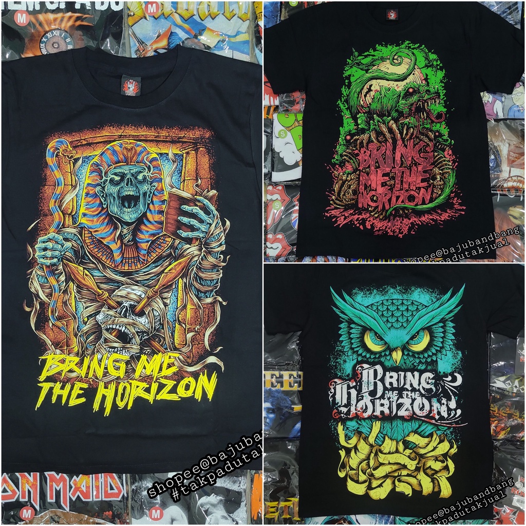 Bộ Sưu Tập Áo Thun Baju Band Lizard Owl Mummy Rock Kim Loại Cổ Điển Mang Me The Hoju Band | Đồ Chơi Nhân Vật Hot Rock Độc Đáo Sáng Tạo | Áo Thun 100% cotton Màu Đen size Lớn In Chữ lelaki Thời Trang Cho Nam