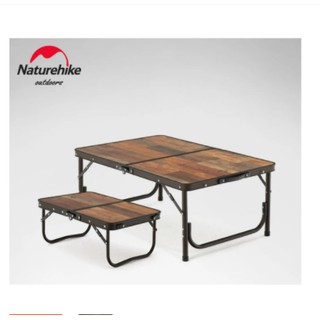 Bàn gỗ gấp có thể điều chỉnh được độ cao bàn Glamping NatureHike NH20JJ028