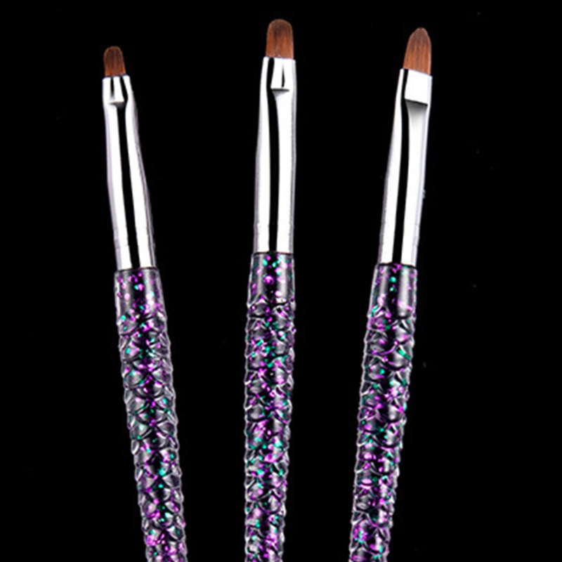 Set 3 Cọ Vẽ Trang Trí Móng Tay Nghệ Thuật Chuyên Dụng Cho Salon