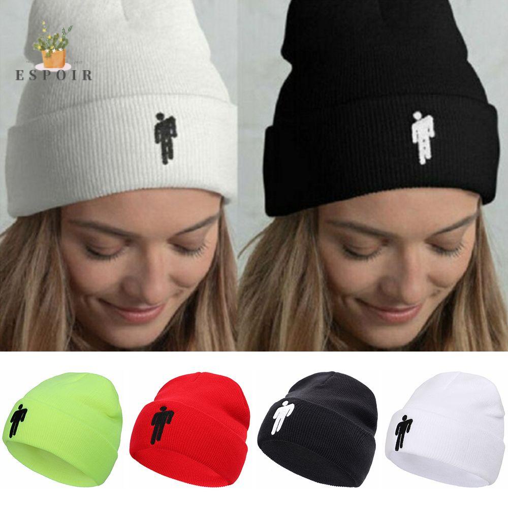 Nón Len Trùm Đầu Thêu Chữ Espoir Màu Sắc Trơn Phong Cách Hip Hop Thời Trang Cho Nam Và Nữ