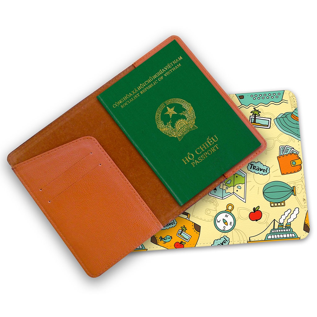 Bao Da Hộ Chiếu - Ví Đựng Passport Du Lịch  Stickers Travel - LT024 STORMBREAKER